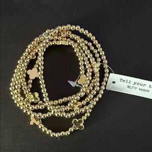 Elegant Gold Beaded Bracelet